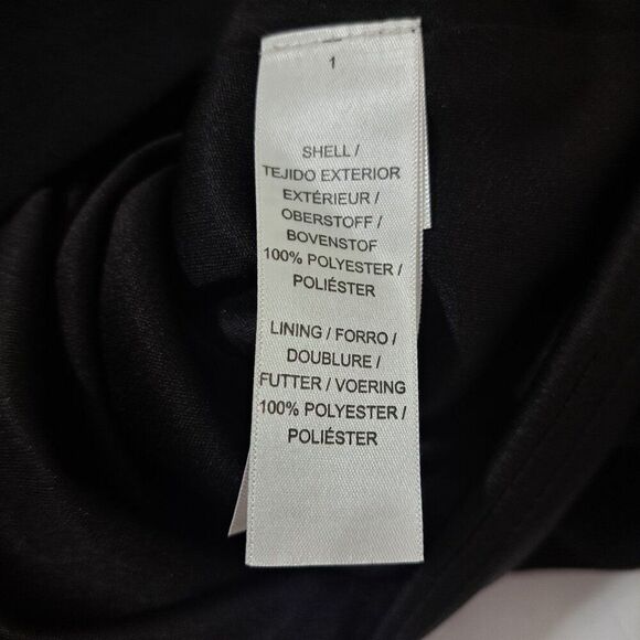 Aidan Mattox Trapeze Cocktail Dress Women's Black Embellished Party Sz 8 - Picture 9 of 9